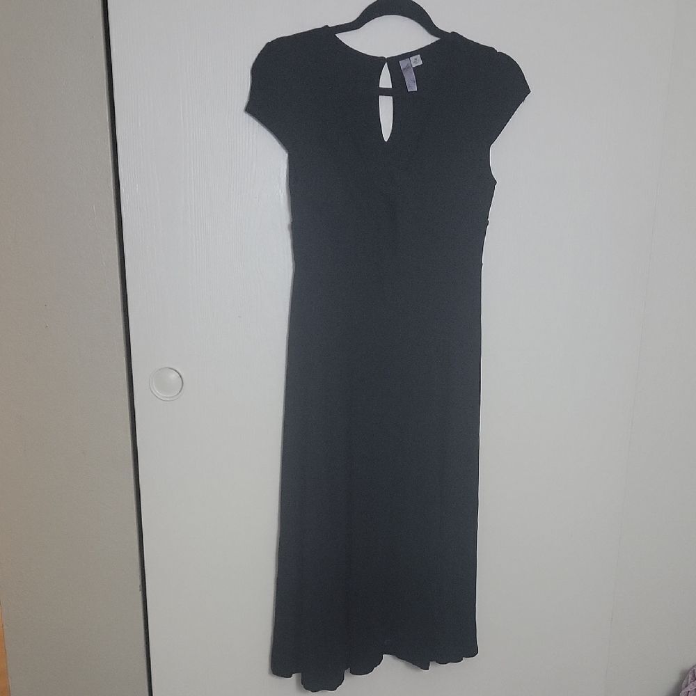 Elegant Black Midi Dress
